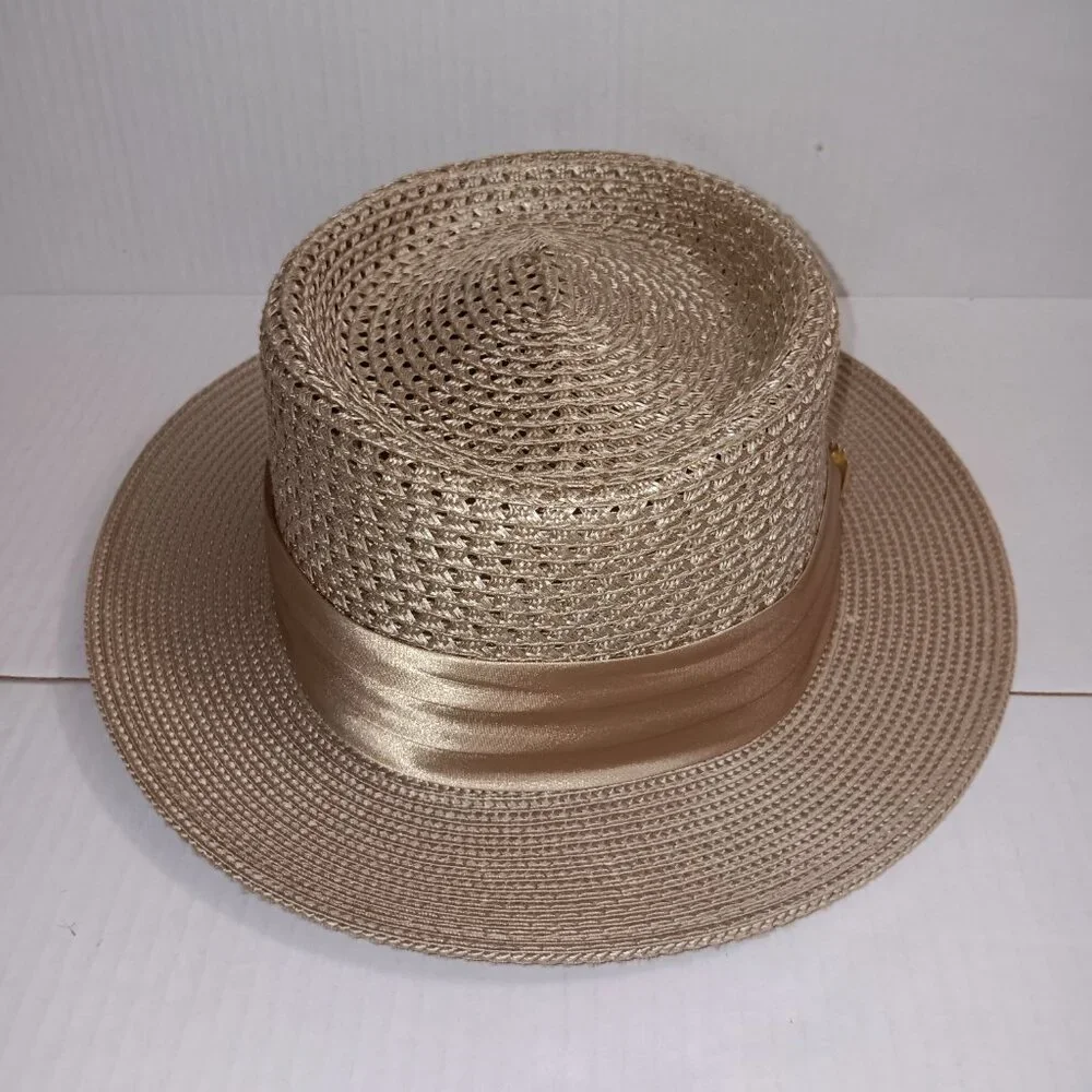 MONTIQUE MEN'S MESH STRAW HAT - Picture 5 of 11